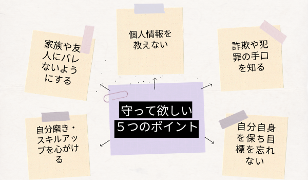 大学生でパパ活をするときに守りたいこと